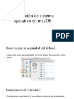 Instalación de Sistema Operativo en Mac OS