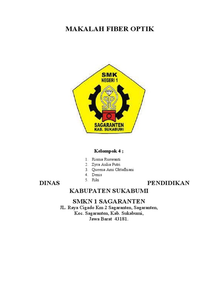 Mengenal Apa Itu Jaringan Fiber Optik PDF