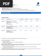 PayPal Account Activity Statement Guide | PDF | Pay Pal | Money