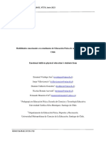 Habilidades Emocionales en Estudiantes de Educación Física de Una Universidad de Chile