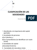 CLASIFICACION DE LAS SOCIEDADES