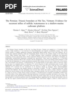 The Permian - Triassic Boundary at Nhi Tao, Vietnam: Evidence For Recurrent Influx of Sulfidic Watermasses To A Shallow-Marine Carbonate Platform