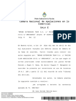 "BRAND EXTENSION TEAM S.A. C: RACING CLUB ASOCIACION CIVIL S: ORDINARIO" (Expte. #32287:2014)