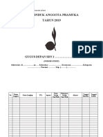 Contoh Format Buku Induk Anggota Pramuka Terbaru