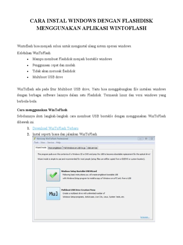 Windows Wintoflash | PDF | Game & Aktivitas | Komputer