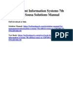 Management Information Systems 7th Edition Sousa Solutions Manual Download