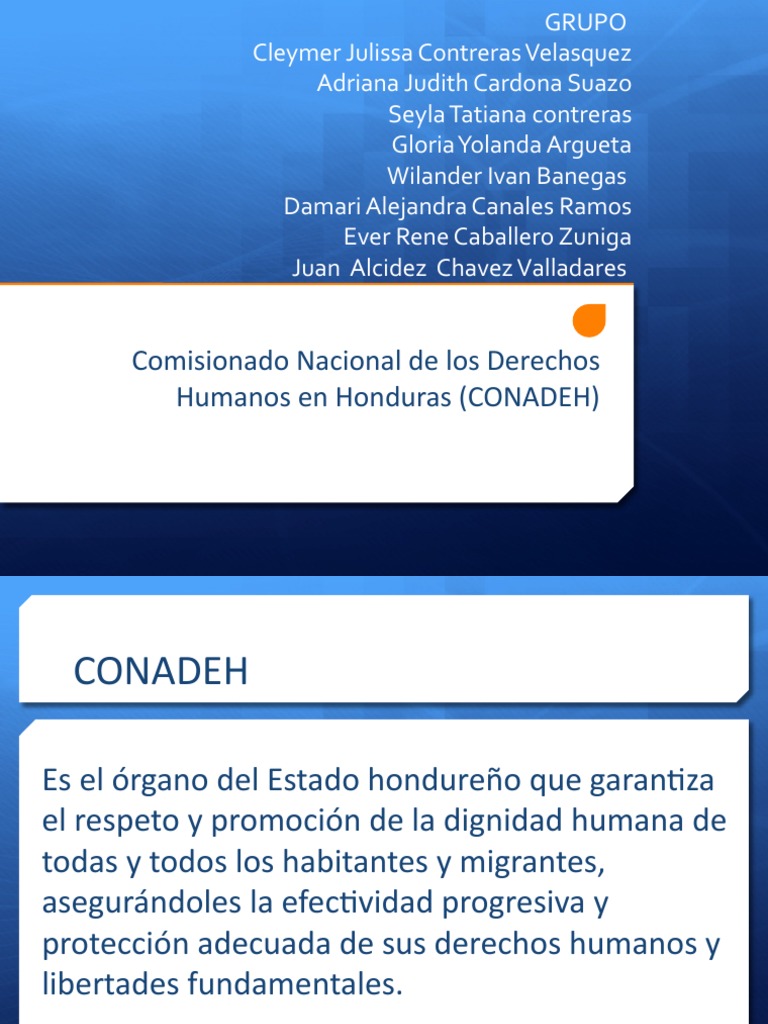 Qué es el CONADEH en Honduras | PDF | Derecho