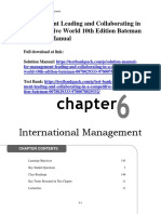 Management Leading and Collaborating in A Competitive World 10th Edition Bateman Solutions Manual Download