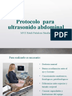 Protocolo de Ultrasonido Abdominal