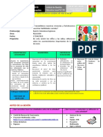 Sesión de Aprendizaje #5 - 4°b Religion Sem 5