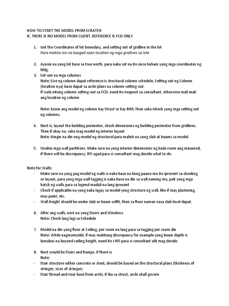 How To Start The Model From Scratch | PDF | Building Materials | Components
