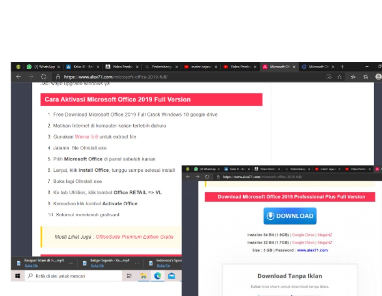 Cara Instal Office 2019 PDF
