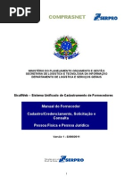 Manual SICAFweb Fornecedor