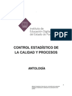 Control Estadistico de La Calidad y Procesos