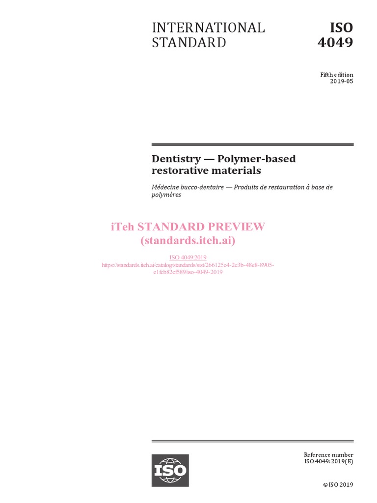 Iso 4049 2019 | PDF | International Organization For Standardization