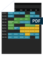 Horario de Trabajo, Universidad y Presentaciones Fijas