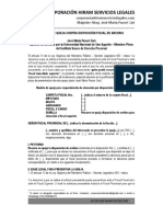 Modelo Queja Contra Disposición Fiscal de Archivo - Autor José María Pacori Cari