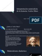 Interpretación Materialista de La Historia Carlos Marx
