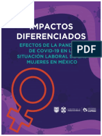 Impactos Diferenciados Efectos de La Pandemia de Covid 19 en La Situacion Laboral de Las Mujeres en Mexico