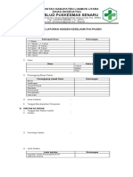 Formulir Laporan Insiden Keselamtan Pasien