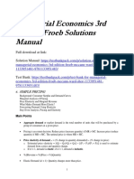 Managerial Economics 3rd Edition Froeb Solutions Manual Download