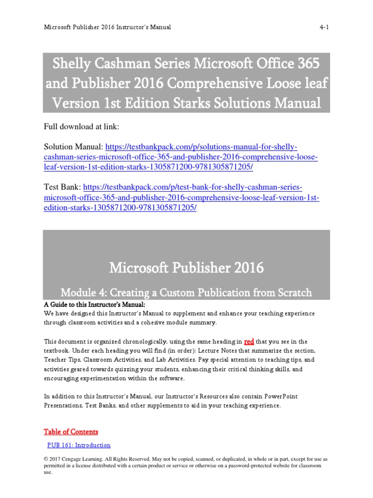 Shelly Cashman Series Microsoft Office 365 and Publisher 2016 ...