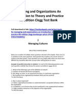 Managing and Organizations An Introduction To Theory and Practice 4th Edition Clegg Test Bank Download