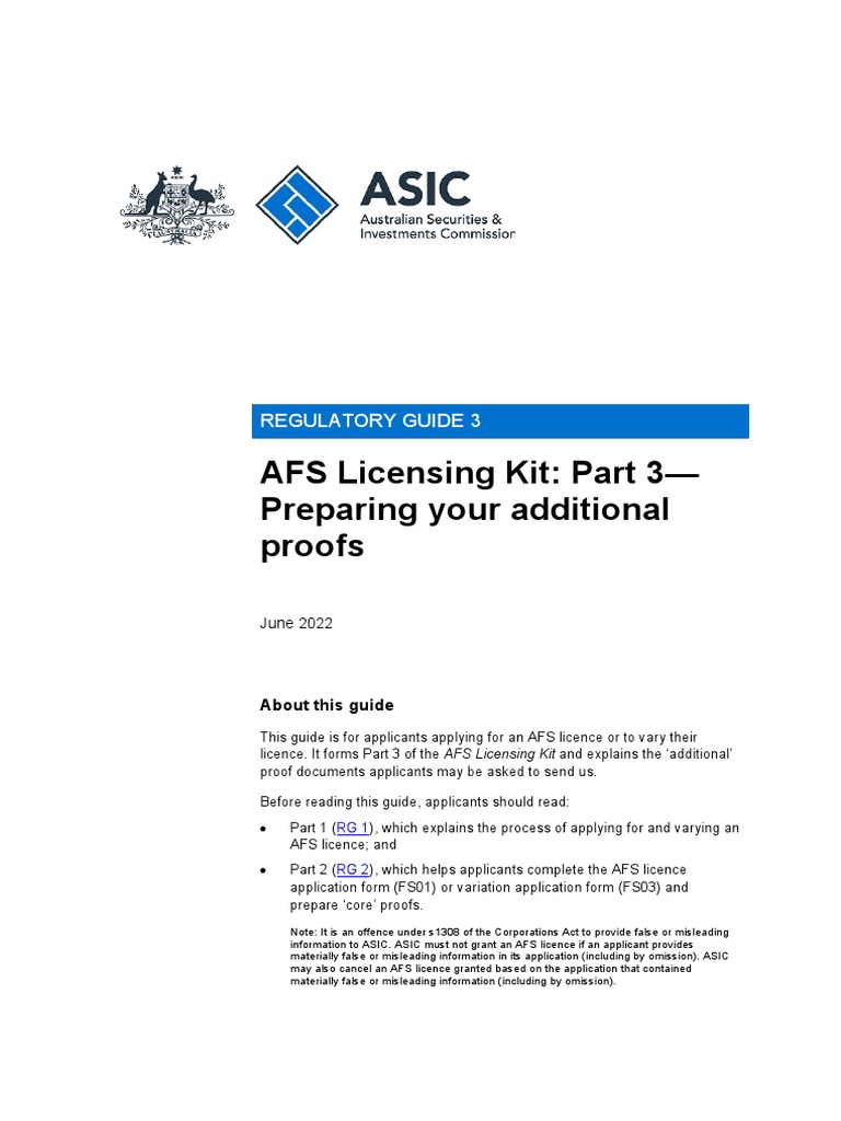 Limited afs licensees, AFS Abbreviation Meaning
