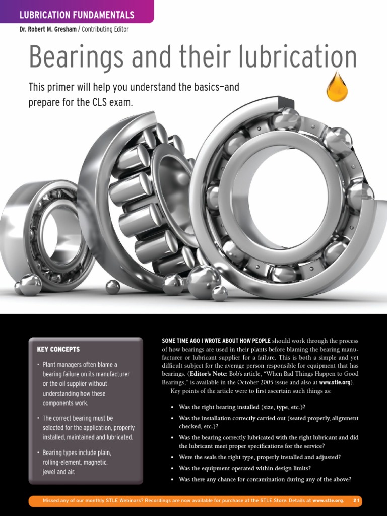 Bearings and Their Lubrication PDF Bearing (Mechanical) Mechanical Engineering
