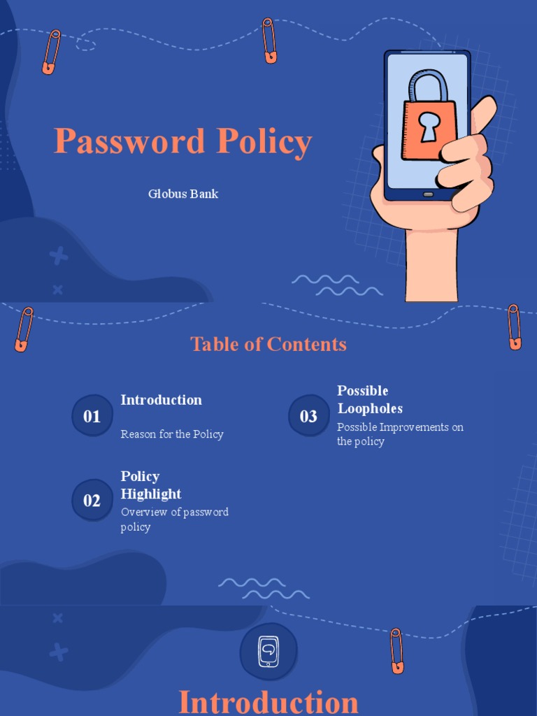 Password Policy Presentation | PDF