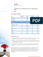 Index 2011 de La Compétitivité Dans Les Technologies - France