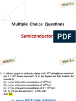 Multiple Choice Questions - Semiconductors