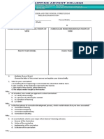 THE TEACHER AND THE SCHOOL CURRICULUM Pre-Exam