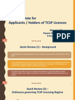 Speech20221208 - Points To Note For TCSP Licences