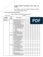 Contoh Instrumen Penilaian Perkembangan Nilai Agama Dan Moral Pada Kelompok Anak Usia 5-6 Tahun