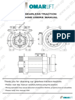 PM Gearless Traction Machine Users Manual