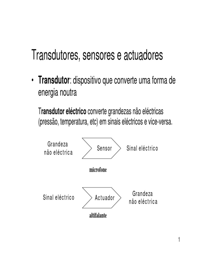 Transdutores e Sensores em Sistemas Elétricos | PDF
