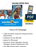 Australian Open / Optus Campaign Proposal