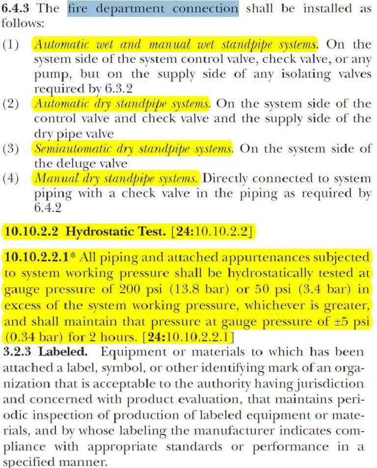 Major NFPA Clauses PDF