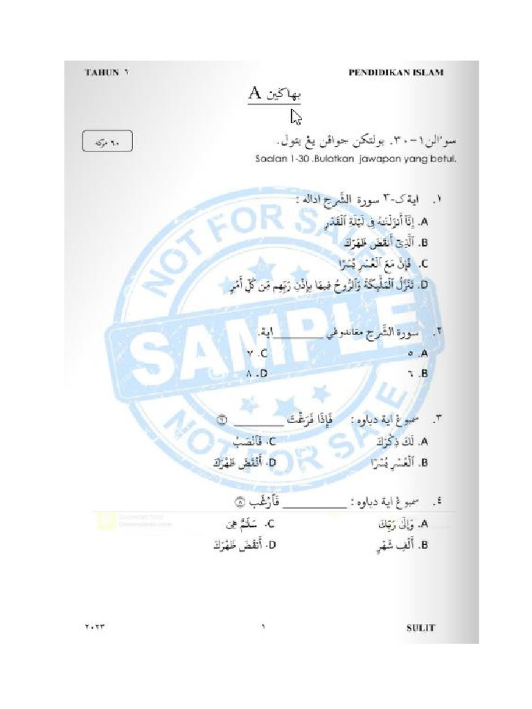 Pendidikan Islam Tahun 6 Pdf