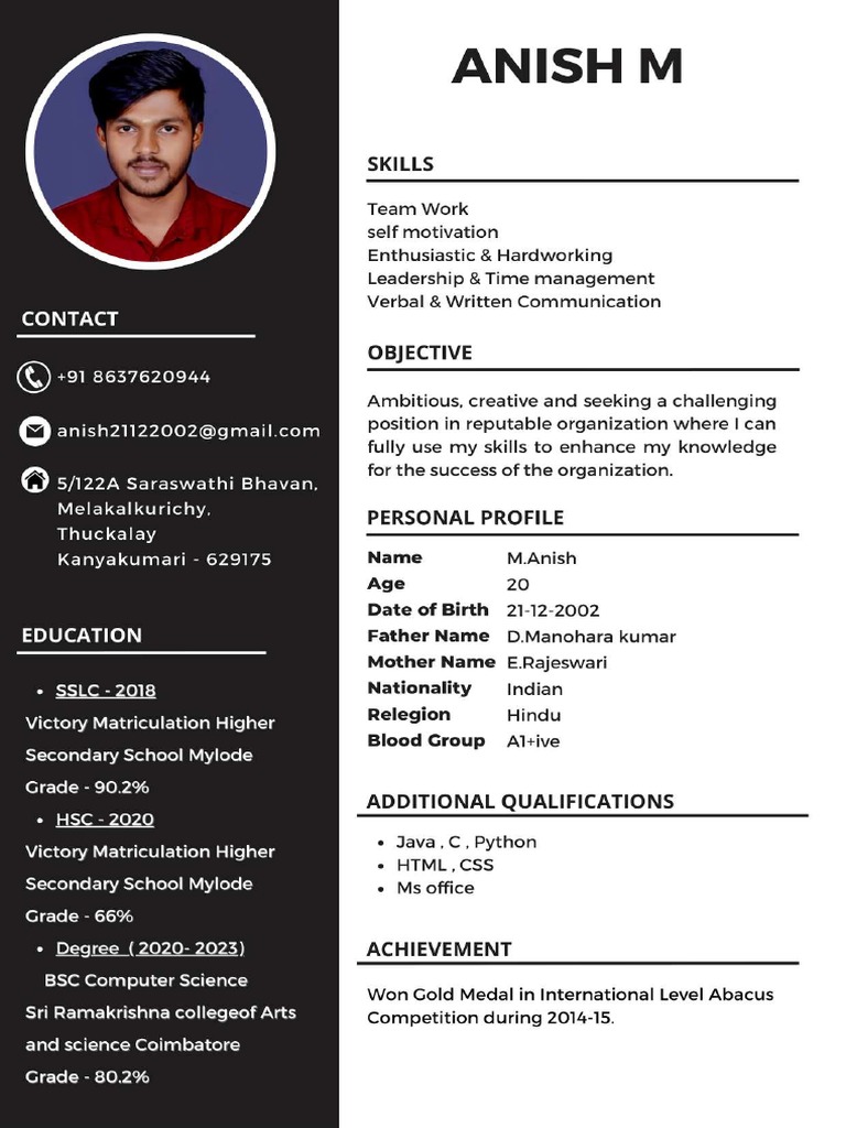 Anish Resume | PDF
