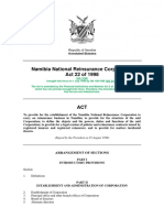 Namibia National Reinsurance Corporation Act 22 of 1998