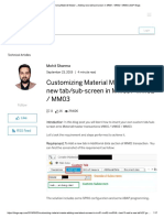 Customizing Material Master-Adding New Tab-Sub-Screen