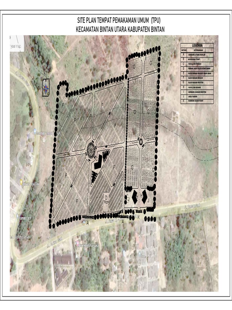 Site Plan Taman Makam-Model 3 | PDF