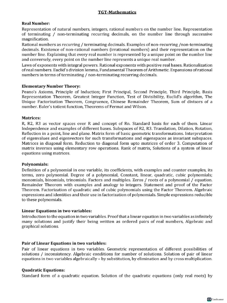 EMRS TGT Syllabus | PDF
