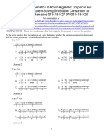 Mathematics in Action Algebraic Graphical and Trigonometric Problem Solving 5th Edition Consortium For Foundation Mathematics Test Bank Download