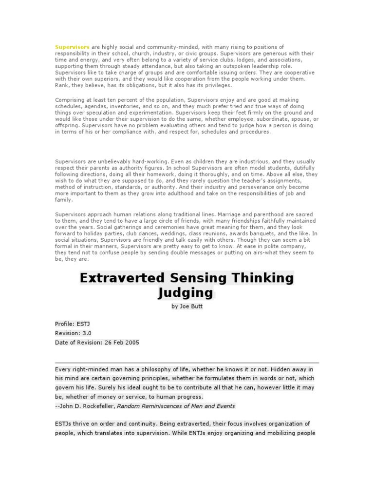 Myers Briggs Test PDF Extraversion And Introversion Traditions