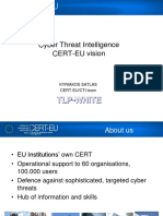 Cyber Threat Intelligence CERT-EU Vision