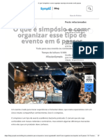 O Que É Simpósio e Como Organizar Esse Tipo de Evento em 6 Passos