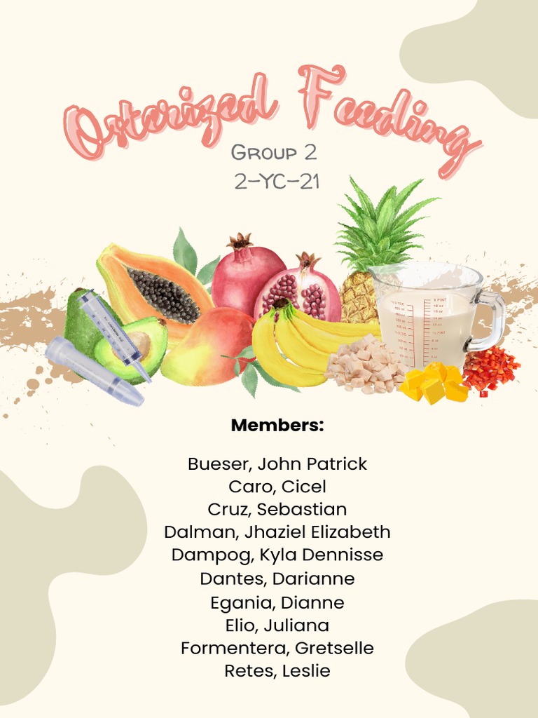 Group 2 Members for Ostered Feeding | PDF | Wellness